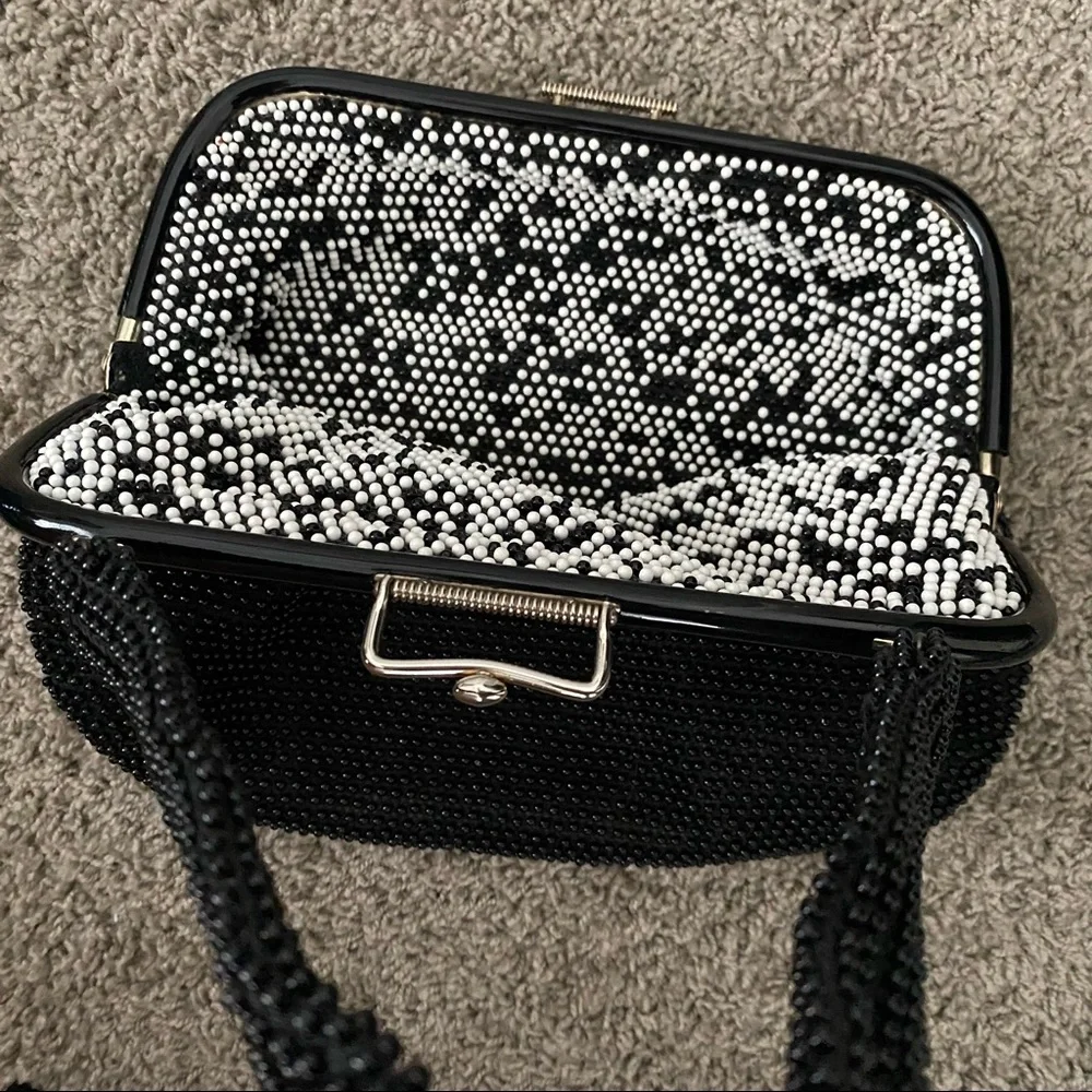 Vintage Reversible Beaded Handbag Purse - Picture 10 of 15